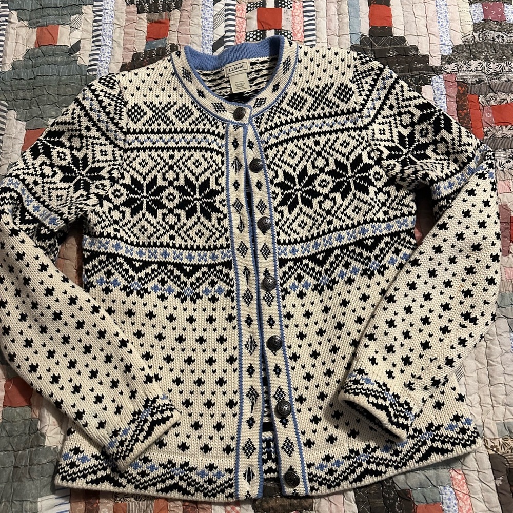 LL Bean Nordic Cardigan